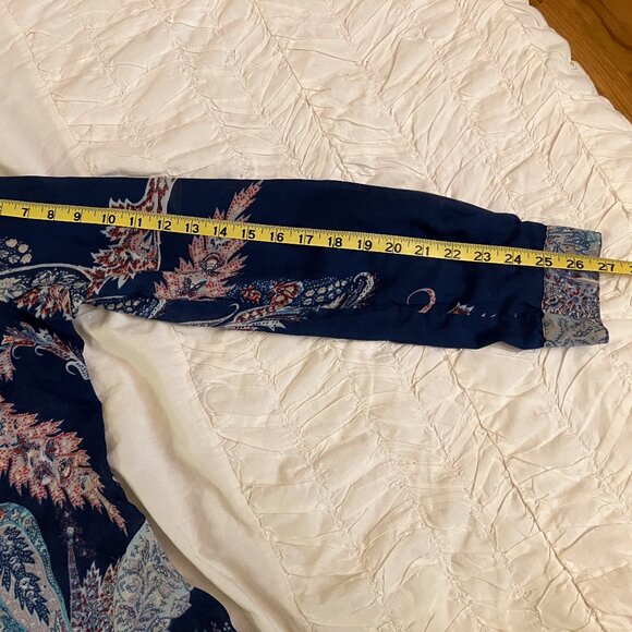 Boho paisley print long-sleeve blouse - Picture 5 of 6